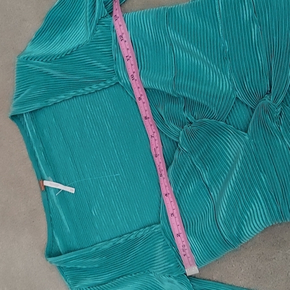 Free People NEW Leah Twist Tube Top Teal XS - Picture 11 of 14